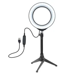 PULUZ 4.6/6.2 inch Photo Studio LED Ring Light 3200-6500K 72 LEDs Selfie Ring Lamp Photographic Lighting with Tripod Moblie Phone Clamp