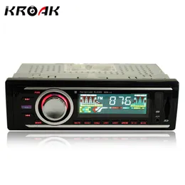 Freeshipping Car Radio 1 DINステレオオーディオMP3プレーヤー12VインダッシュシングルFMレシーバーAUXレシーバーUSB SDリモコン