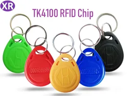 100pcs ID Rfid Tag 125Khz Proximity Blue Color RFID Card Keyfobs Key Fob TK4100 EM4100 Access Control Smart Card With ID number Print