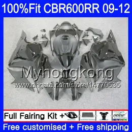 HONDA CBR 600RR 600F5 CBR600RR Enjeksiyon 09 10 11 12 282HM.15 CBR 600 RR F5 Stok siyah yeni CBR600 RR 2009 2010 2011 2012 Fairings seti