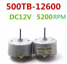 8PCS DC Motor RF-500TB-12600 3-12VDC 2800-5600RPM med lång axel som används för larm