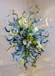 100% Mouth Blown Pendant Lamps CE UL Borosilicate Murano Style Glass Dale Chihuly Art Hanging Lamp Classic Living Room Chandelier