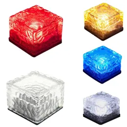 Vattentät IP65 Utomhusbelysning Solar Lawn Lighting Fixture Night Lamp Garden Plaza Wedding Party Decoration Lighting