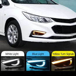 2 STÜCKE DRL für Chevrolet Cruze 2016 2017 2018 Tagfahrer Lichter Nebelscheinwerfer Abdeckung Scheinwerfer 12V Tageslichtsignal für Chevy