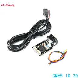 Freeshipping GM65 1D 2D Streckkodsläsningskort QR-kodskannerläsare Modul USB Urat DIY Electronic Kit med kabelanslutning CMOS