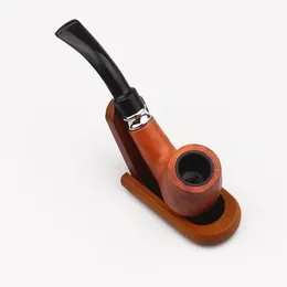 Hot-selling fashionable plastic pot red filter pipe filter cigarette mouth bakelite pipe bend handle acrylic pipe