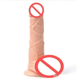 sex massager Flesh Color Realistic Dildo Flexible Penis Whith Strong Suction Cup Cock Adult Sex Products Sexy Toys For Women