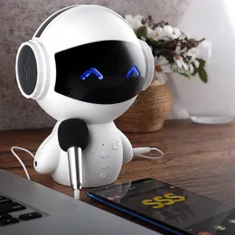 Ny Creative Robot K Song Bluetooth Speaker Multifunktionell Bärbar kort Audio Speaker Mini Speaker DHL Gratis