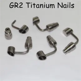 Domleles Titanium Nail Universal Titanium GR2 مسامير 10 مم 14 مم 18 ملم ذكر إلى أنثى ل dab glass ماء bong258k