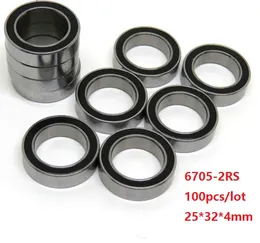 100pcs/lot 6705RS 6705-2RS 6705 RS 2RS Free shipping Thin Wall Roller Bearing 25*32*4mm Deep Groove Ball Bearing 25x32x4mm