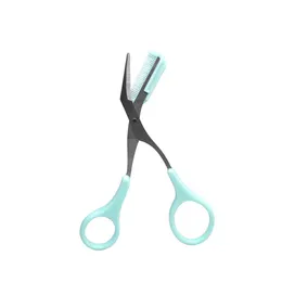 Eyebrow trimming scissors stainless steel beauty with comb eyebrow scissors beauty makeup tool eyebrow cutting 200 pcs DHL