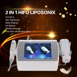 Newest 10,000 Shots Hifu Body Slimming Liposonix Machine HIFU Face Lifting Wrinkle Removal 2 IN 1 HIFU Liposonix Weight Loss Equipment