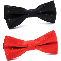 2019 Moda Stripe Bowtie 15 Kolory 12 * 6 cm Bowknot Spots Bow Tie Krawat Męski Krawat Zestaw Na Dzień Ojca Męski Business Bowtie Christmas Gift