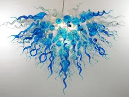 100% Handmade Lamp Murano Glass Chandeliers Light Art Decorative Modern Crystal Hotel Lobby Decor Ceiling Pendant Lamps with Pretty Colors