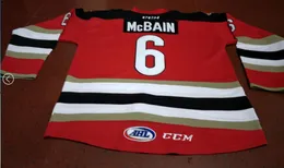 Men Vintage #6 Jamie McBain Tucson Roadrunners Hockey Jersey Custom أي رقم اسم