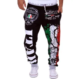 2018 Commercio estero che vende pantaloni alla moda alla moda Pantaloni per il tempo libero da uomo di design con bandiera italiana MX190717