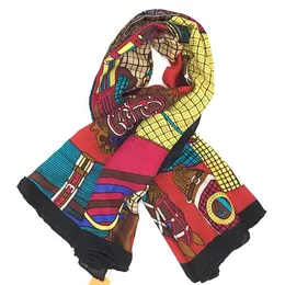 Sciarpe all'ingrosso il design a maglia a maglia 35% seta 65% materiale in lana stampare sciarpa quadrata per donne dimensioni 130 cm 130 cm