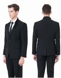 2019 скромные свадебные смокинги женихи носить Slim Fit мужские деловые костюмы свадебные смокинги 2-х частей костюм (куртка + брюки) индивидуальные