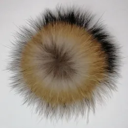 Natural Raccoon Fur Pompom Accessories 13cm 15 cm Real Pompons Ball Round Customized Colors Fast Express Delivery