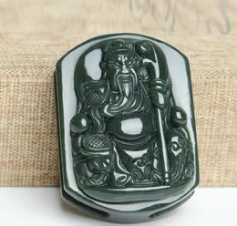 Natural A goods Xinjiang Hetian Yuguan Gong belt buckle Zhongyi Wu Caishen Guan Er brother belt buckle jade pendant to hang