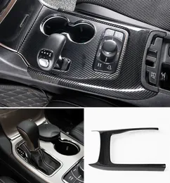 ABS Carbon Fiber Gear Shift Frame Cover Trim för Jeep Grand Cherokee 2014-2017