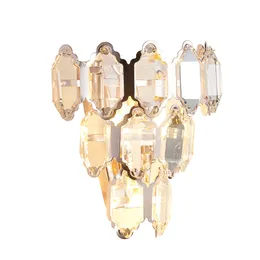 Piękna sypialnia Crystal Wall Lights Nowoczesny Sconce Dia26 * H26cm Luster Led salon Wandlamp