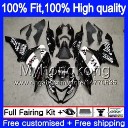 Einspritzung OEM für KAWASAKI ZX-636 ZX6R 2013 2014 2015 2016 2017 207MY.72 ZX 636 600CC ZX636 ZX 6R ZX-6R 13 14 15 16 17 Verkleidung Schwarz West