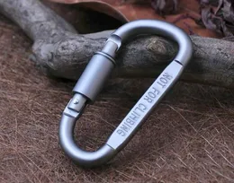 Tjockdiameter 8cm aluminium legering d stilar klättring krokar karabiner keychain hängande krok klipp camping backpacking spänne verktyg