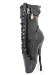 Bayanlar Ücretsiz Nakliye Patent 2019 Deri 18cm Stiletto Yüksek Topuk Anahtar Kilidi Seksi Parti Elbise Ayakkabıları Cosplay Balesi Tue boyutu 36-46 5