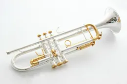 Trąbka Oryginalna Wysoka jakość Trąbka LT180S 72 Posrebrzane instrumenty muzyczne Super Professional Performance Darmowa Wysyłka