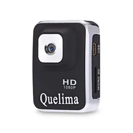 Quelima A3S Mini samochodowy DVR 120 stopni Szeroki kąt FOV 1080P Kamera DV Full HD Loop-Cycle Recording Motion Recording - Black