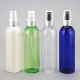 40pcs 200ml spray bottle with silver nozzle top cap,mist sprayer bottle empty 6.7oz packaging cosmetics makeup bottle