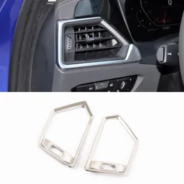 Konsola ze stali nierdzewnej Obie strony Air Vents Dekoracja Okularka Przydatka Dla BMW 3 Series G20 G28 2020 LHD Wnętrze stylizacji samochodu