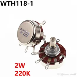 WTH118 2W 220K Single Turn Carbon Film Potentiometer Electric Welding Machine Accessories