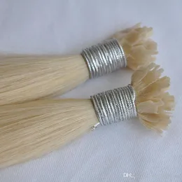 Dark Brown color 100% human hair 1g/strand 150s flat ring-on hair tangle free shedding