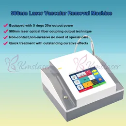 Bärbar Spider Vein Removal Machine 980NM Diod Laser Varicose Vener Vaskulär Removal Machine 980 NM Våglängd 100J Hög energi 20W Skönhet