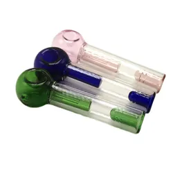 CSYC Y125 Colorful Smoking Pipes About 6.3 Inches 105G Weight Tobacco Spoon Bowl Big Heavy Glass Pipe