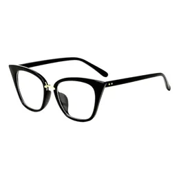Partihandel-Spectacles Unisex Clear Lens Full Frame Non-Prescription Optisk Glasögon Mode Utomhusögon
