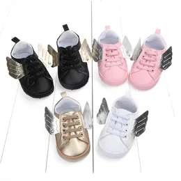 حار طفل الأخفاف الطفل أحذية الأزياء الجناح بو الجلود الأولى ووكر الأحذية لينة الوحيد الوليد الفتيات الأولاد أحذية رياضية الرضع قبل الميلاد