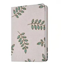 Novely cloth notebooks fashion design trave journal book vintage floral flower tree print cover notepads classical business notepad