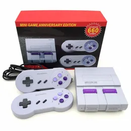 Süper Klasik SFC TV El Mini Oyun Konsolları Eğlence HD Sistemi için 660 SFC NES SNES Oyunları Console Nostaljik Ev Sahibi İngilizce Perakende Kutusu