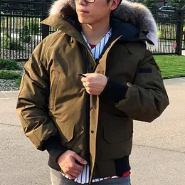 古典的な冬のダウンパーカー男性デザイナーフード付きジャケットボンバーアウトドアメンズ暖かいジャケット高品質の上着カスタマイズプラスサイズ