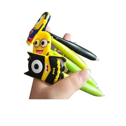 Dostosowane Długopisy Długopisy Cartoon Kreatywny Pen PCV Soft Plastikowe Cute Doll Reklama Pen Klienta Prezenty Papiernicze