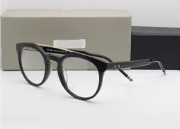 Partihandel-Frame Myopia Eyeglasses TB408 Märke Designer Vintage Round Eyeglasses Ramar för Kvinnor Mode Eyewear med Original Box