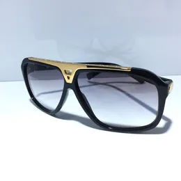Partihandel-Luxury Mens Designer Solglasögon Uppgraderad Version Z0350W Millionaire Serie Designer Sun Glasögon Glänsande Guldram med låda