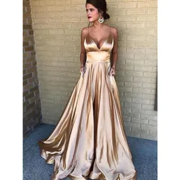 Luxus-gold königsblau Abendkleider 2020 African Saudi-Arabien formales Kleid für Frauen-Mantel lange Abendkleider Promi Robe De Soiree