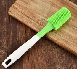 Practical Long Handled Silicone Brush Cup MUG Cleaning Brush Baby Milk Bottle Washing Brush Home Kitchen BBQ Cleaning Tools