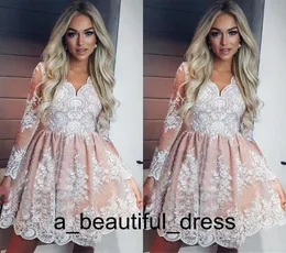 Lace Long Sleeve Short Semi Formal Dresses Bridesmaid Dress With Lace Maroon Long Sleeve Prom Dress Lace Long Sleeve Short Semi Formal Dresses Bridesmaid Dress With Lace Maroon Long Sleeve Prom Dress