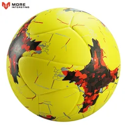 2018 Offical Football Ball Storlek 5 Material PU Team Sport Bola De Futebol Konkurrens Training Balls Support Custom Soccer Ball