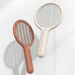 Mini Electric Mosquito Swatter USB Rechargeable LED Powerful Portable Fly Insect Zapper Racket Killer Unti-mosquito Household supplies